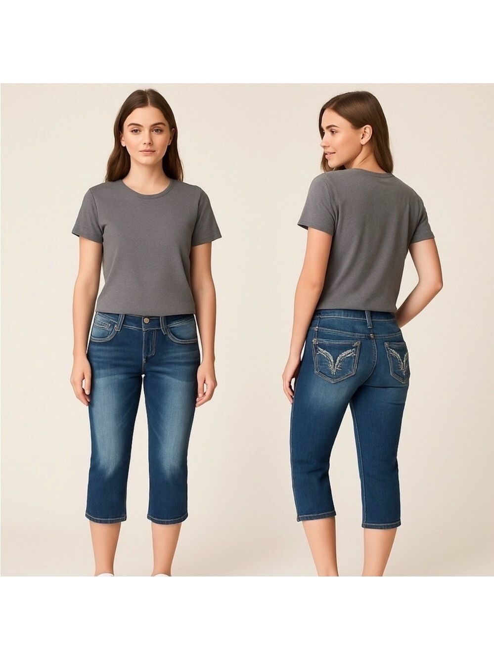 VIGOSS Women Capri Jeans Low Rise Size 27 - Picture 14 of 14